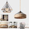 Lighting Metal Diamond Lampshade for Pendant Light Lamp Holders Black Hanging Farmhouse
