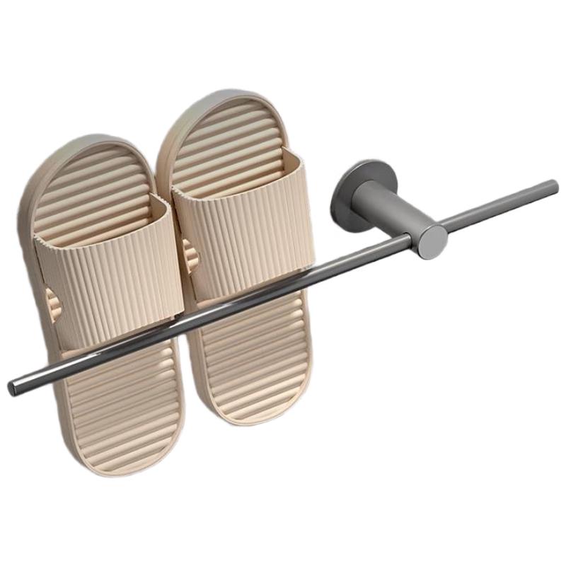HANDUNYOU 304 Stainless Steel Punch-Free Bathroom Slipper Rack