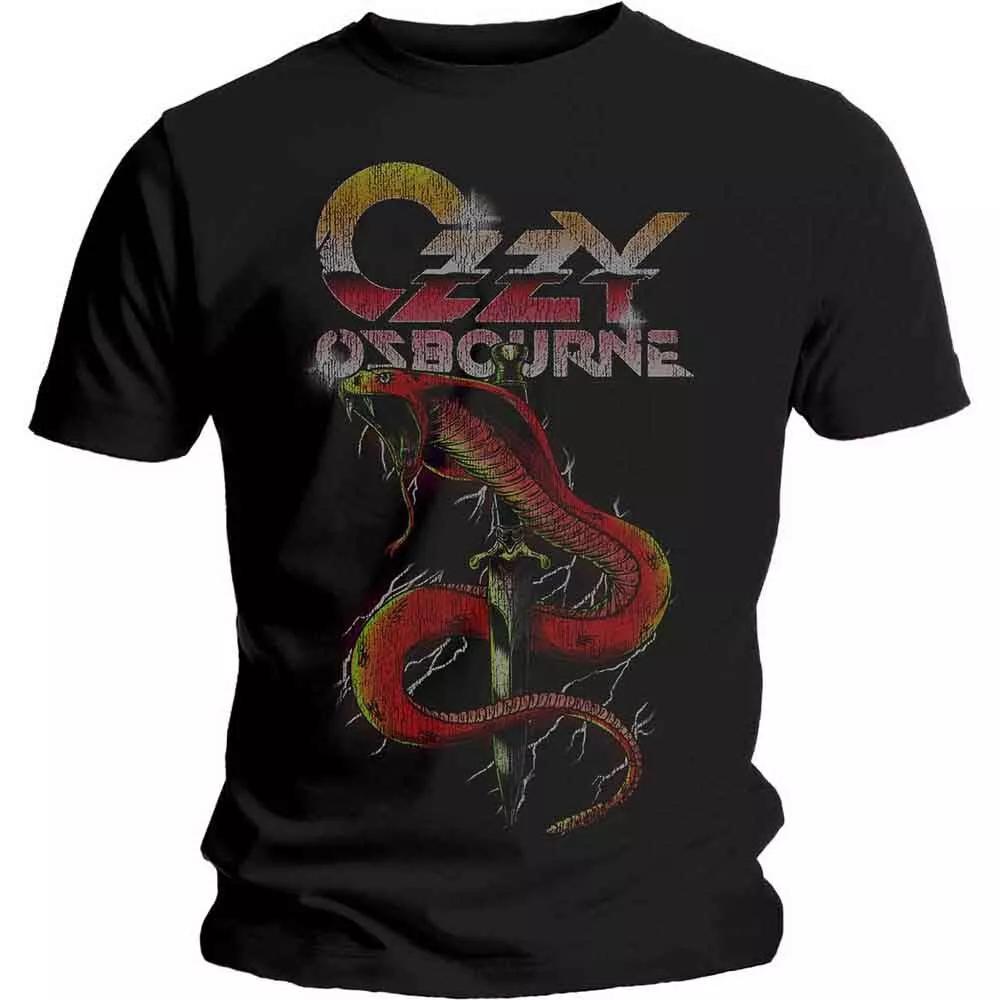 Ozzy Osbourne Vintage Snake T shirt - NEW OFFICIAL black sabbath S