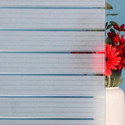 Milchglasfolie, Milchglas-Fensterfolie, breite Streifen, selbstklebend, abnehmbarer Fensteraufkleber, Glas-Türfolie, UV-Schutz
