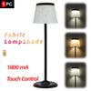 Rechargeable Table Lamps 1800mAh Battery Operated Desk Reading Lamp Touch Dimmable for Dining Room Bedroom