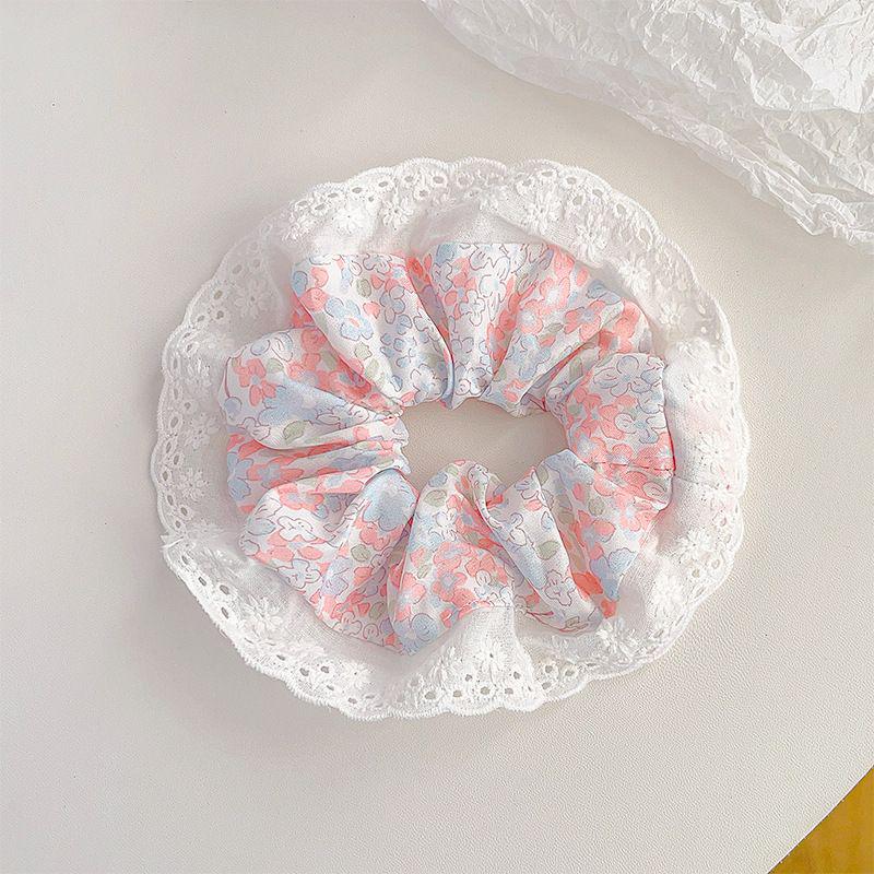 

Корейская кружевная резинка-скранч с оборками и бантом - Милый и нежный аксессуар для волос