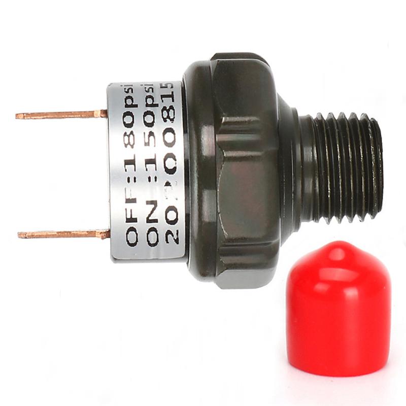 90-120PSI 120-150PSI 150-180PSI New Air Pressure Switch Tank Mount Thread 1/4" NPT 12V/24V For Train Horn Air Horns Repair Part