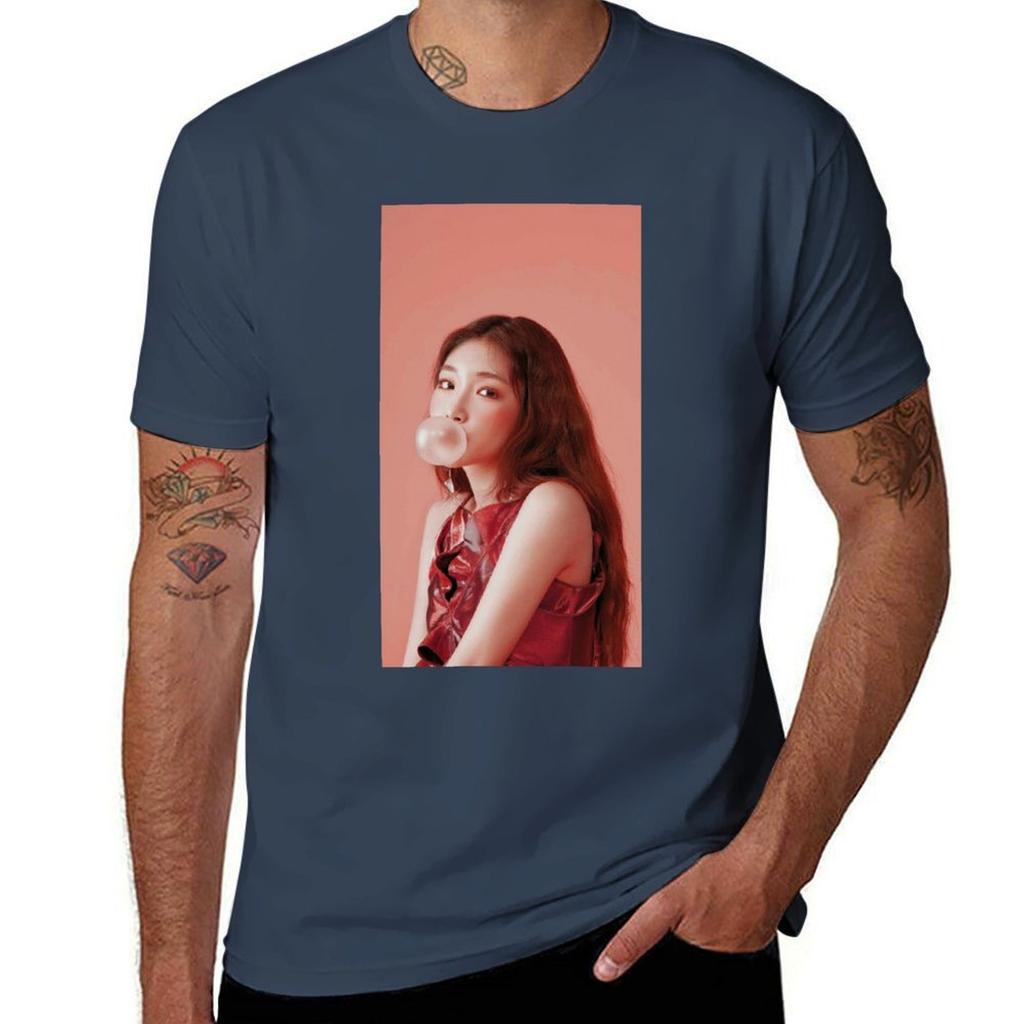 Chungha Pink Bubblegum Cute Tshirt Work Comfort For Men Tshirt