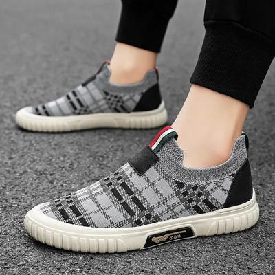 Men Style Rubber Sole Canvas Shoe Slip On Loafers Mesh Breathable Men Casual Sport Shoes Zapatos Casuales