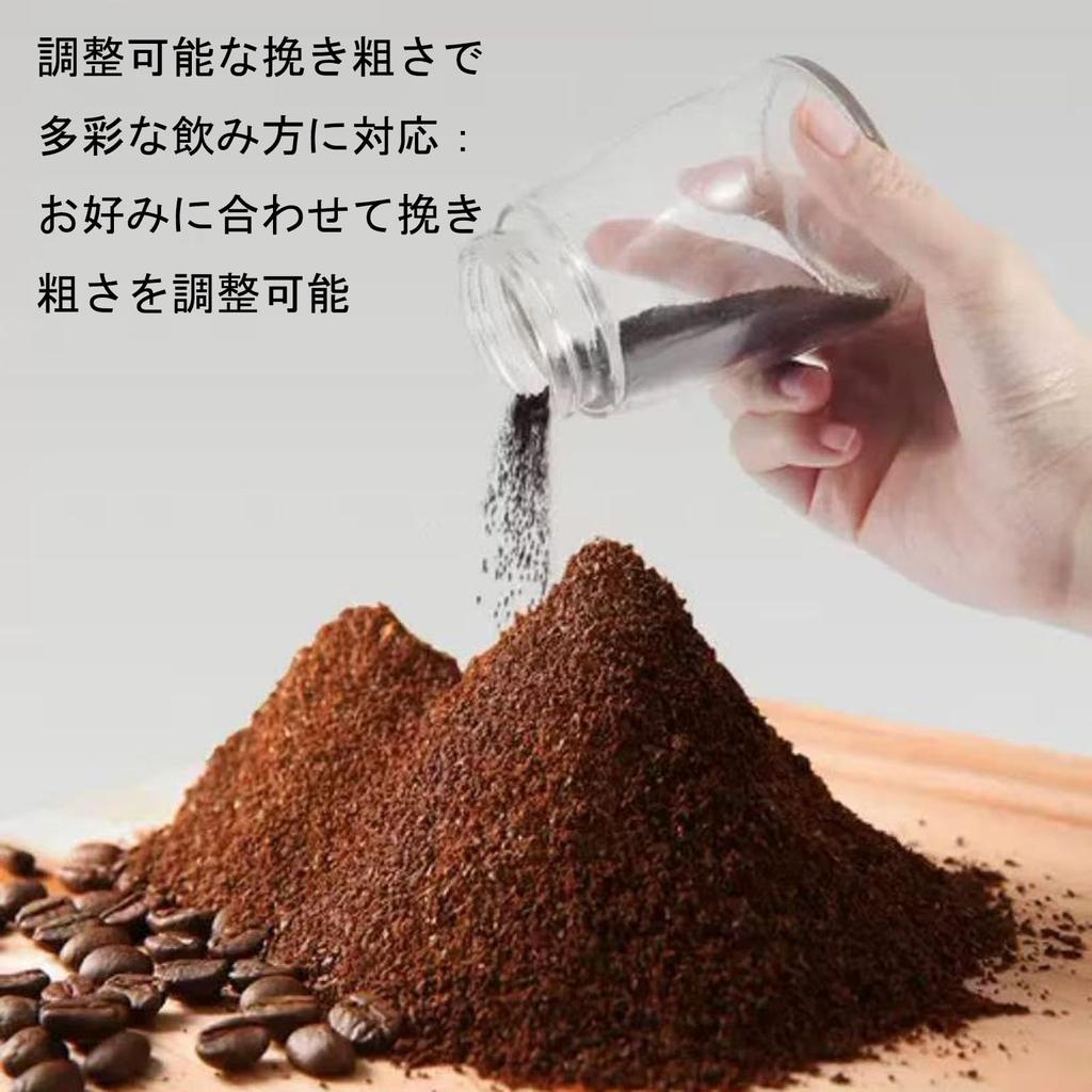 Portable, 160ml Capacity Ceramic Coffee Mill with Adjustable Coarseness, Transparent Cover for Viewing Inside, Perfect for Travel, Camping, Office,
