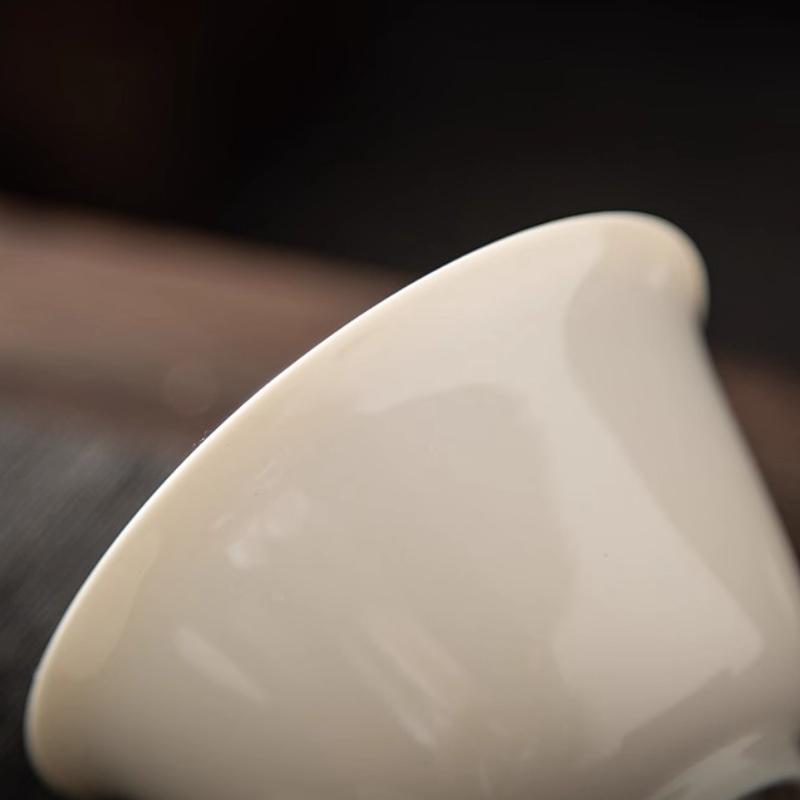 Japanese Grass Ash Ceramic Gaiwan Chinese Kung Fu Tea Set Household Teaware Tureen Retro Covered Bowls Porcelain Tea Ceremony