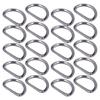 20Pcs D Rings 4x38x23mm Strong Structure Widely Used Elegant Appearance DIY Crafts for Bags Wallets
