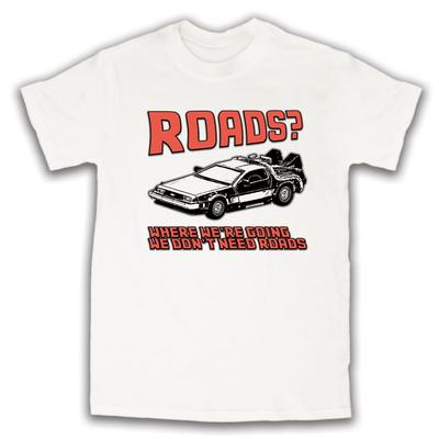 2025 T-shirts Are Selling Well In Summer BACK TO THE FUTURE Movie DELOREAN ROADS Car Pure Cotton T-shirts for Men and Women