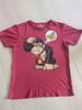 Vintage Red Gorilla Banana Tee: Retro Gaming Streetwear (Size M)