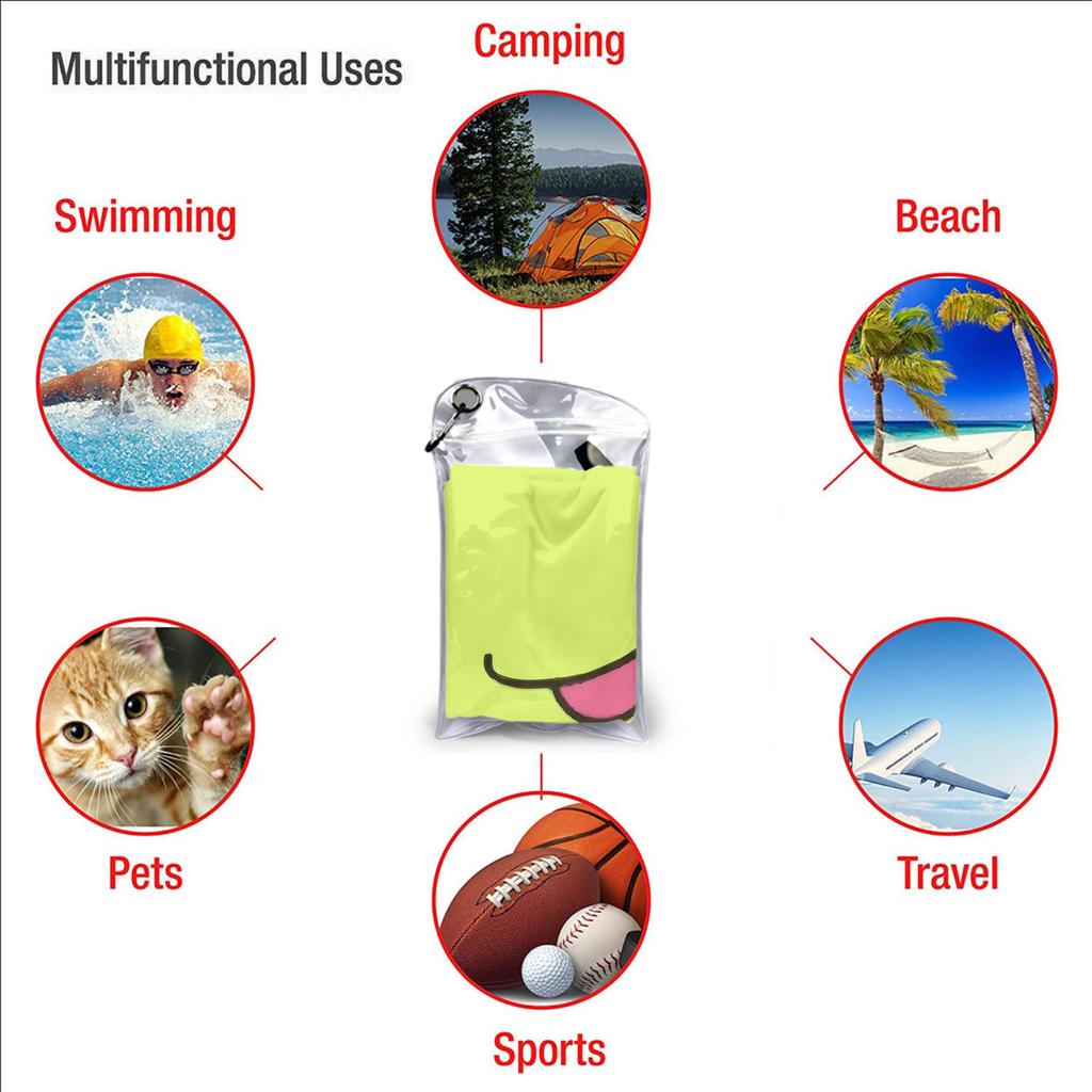 Jj Mikey Maizen Asciugamano da Spiaggia Morbido Microfibra Asciugatura Rapida Assorbente Asciugamani Veloci Per Alpinismo