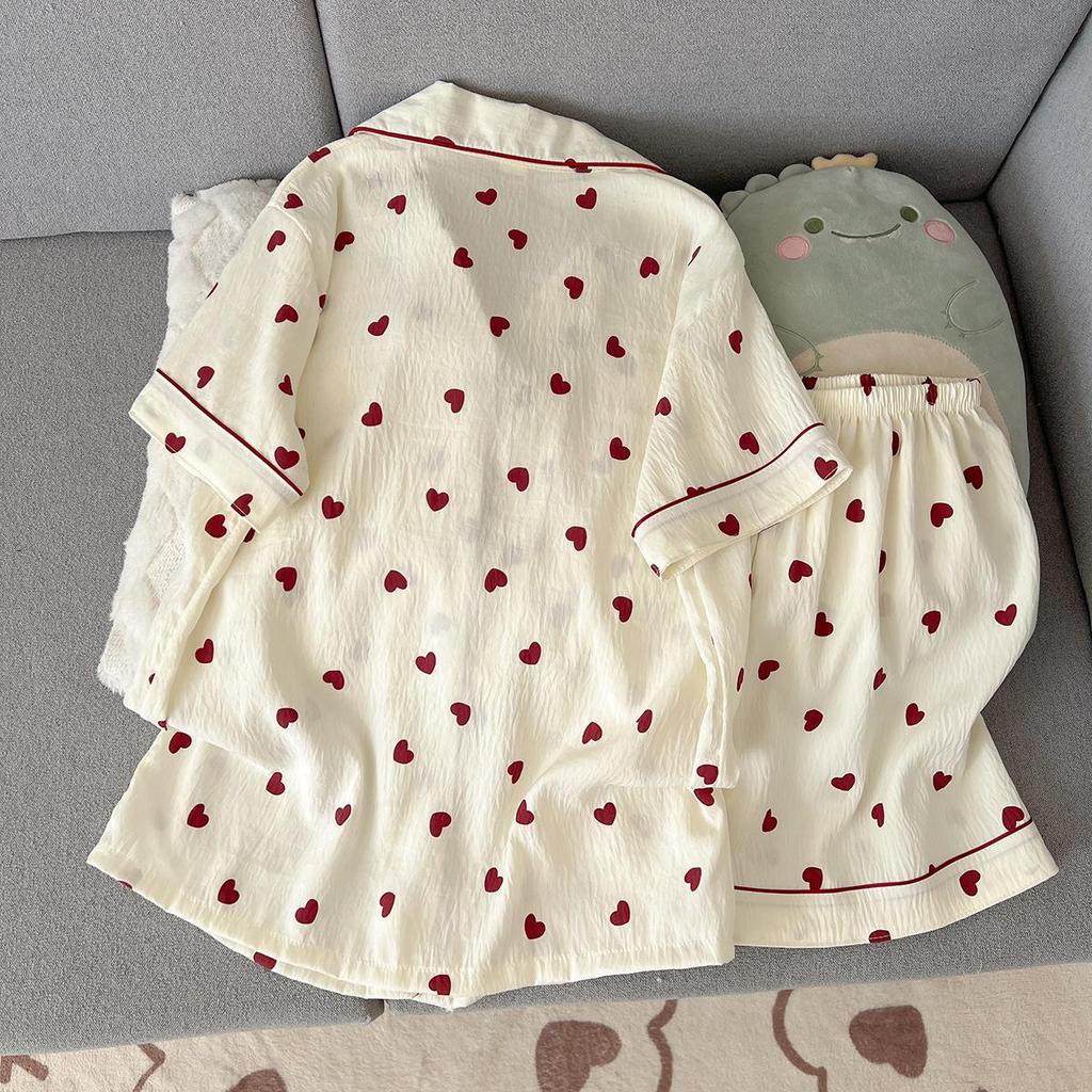 Cloud Cotton Short Sleeve Summer Pajamas for Women - Comfortable, Trendy Shorts Set