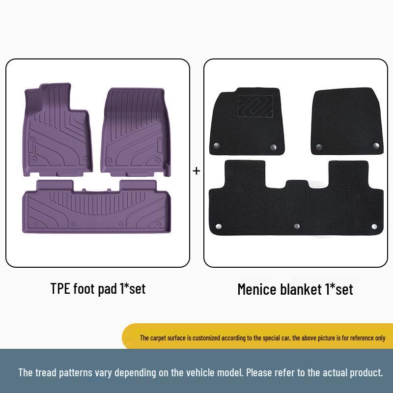 Eco-friendly, Odorless TPE Floor Mats for Xiaomi SU7: Original Car Color and Interior Match