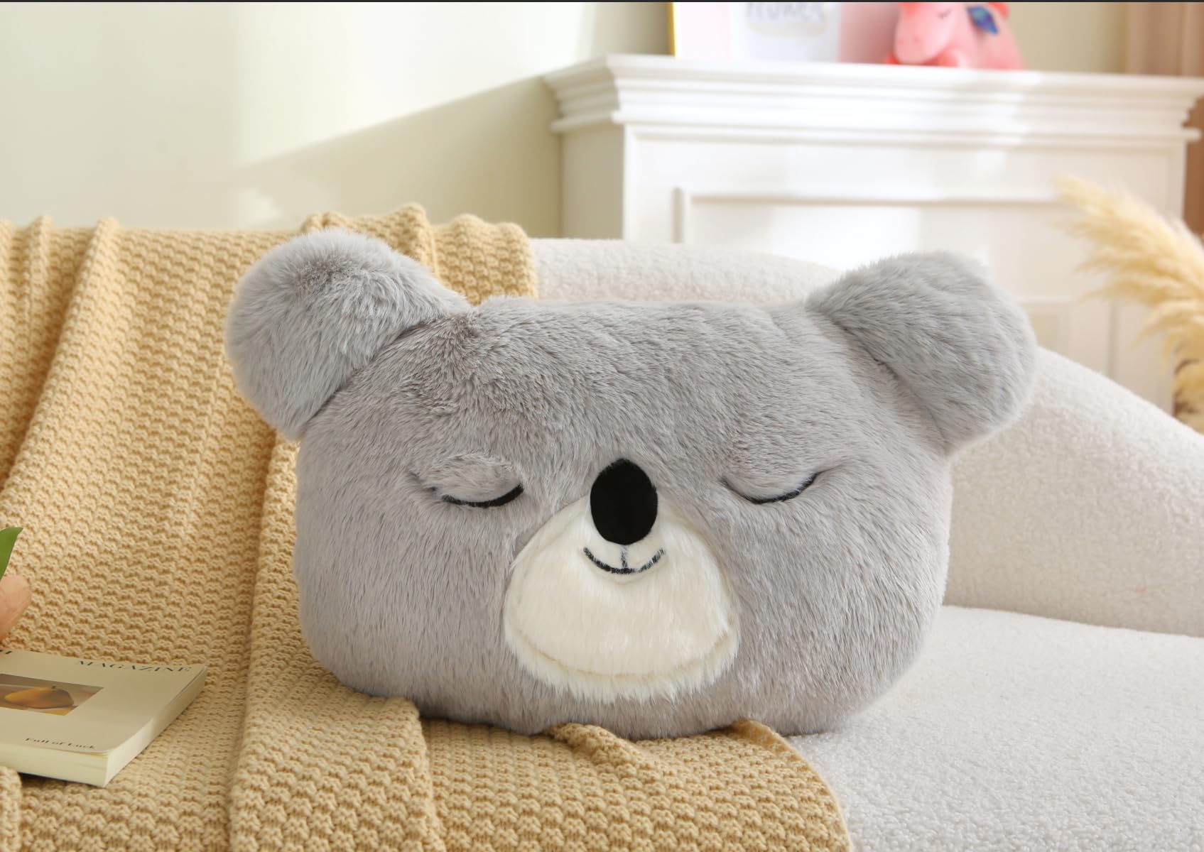 

MolynnChic Throw Pillows for Bedroom Decor, Cute Decorative Pillows for Beds and Sofas, Cozy Plush Cushions, Funny Gifts for Bedrooms, Nurseries,