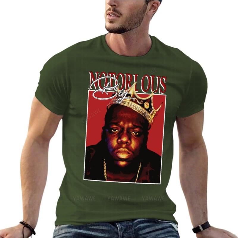 Notorious Big Vintage Oversized Tshirt Printed Men Clothes Cotton Streetwear Plus Size Top Tee