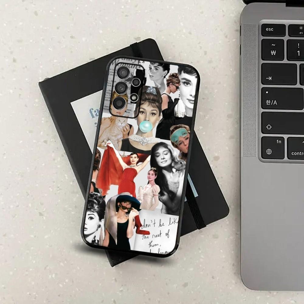 

Audrey Hepburn Phone Case For Samsung S24,S21,S22,S23,S30,Ultra,S20,Plus,Fe,Lite,Note,10,9,5G Black Soft Cover Samsung S20fe