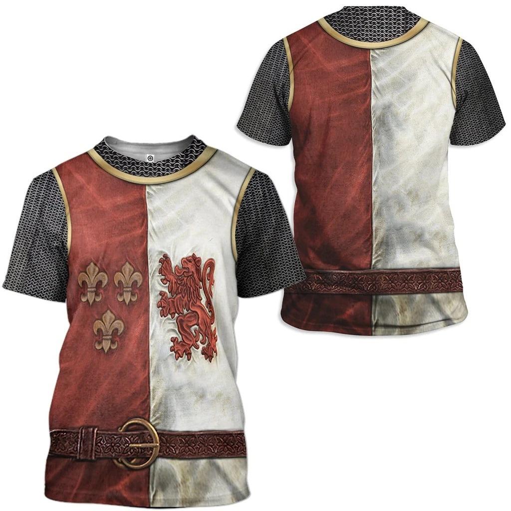Male Historical Figure's 3D Personalized Printed Clothing Short Sleeved 3D T-shirt