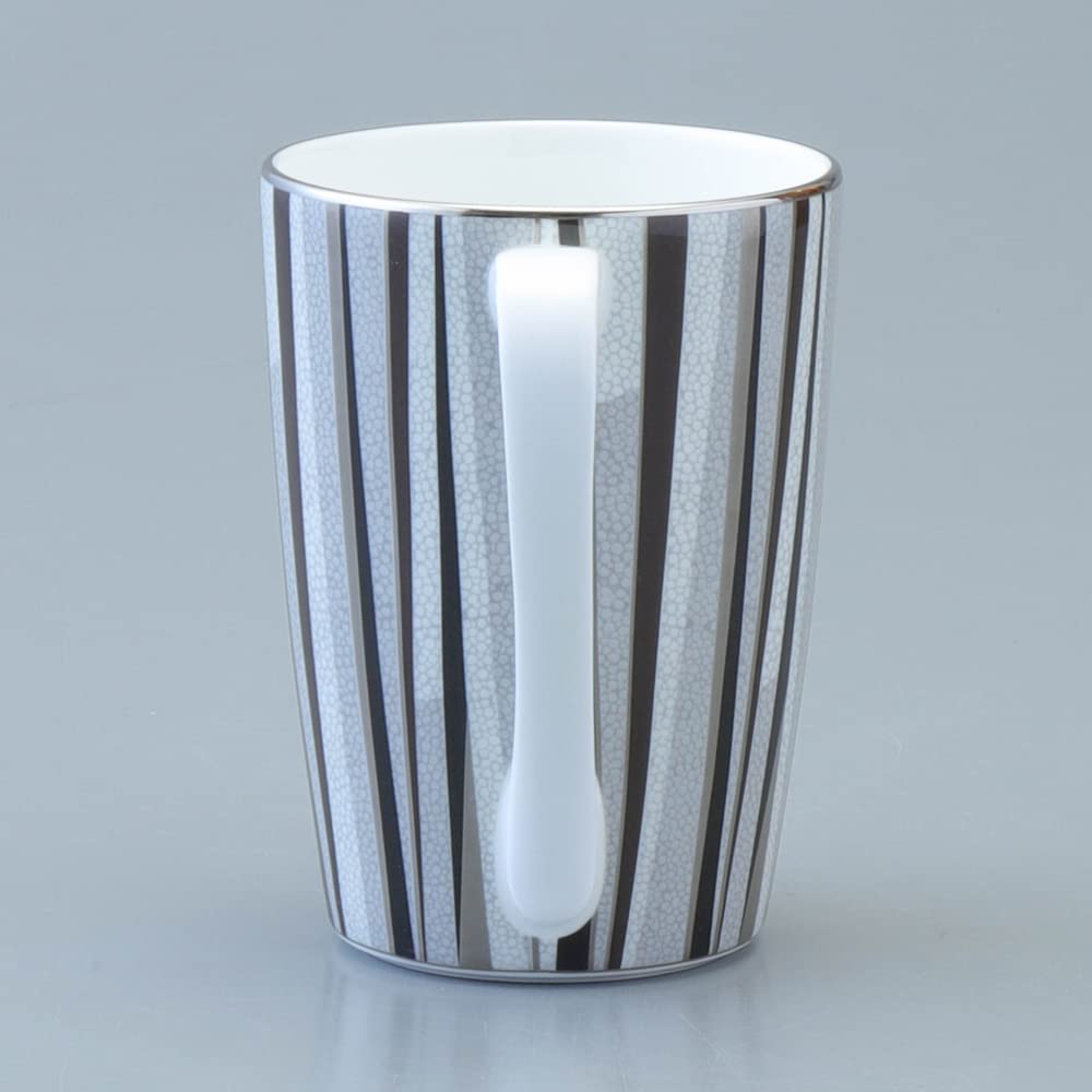 NARUMI Shagreen Mug, 380cc, Black, Modern and Simple Design, Father's Day Gift, Gift Boxed, 50994-2731