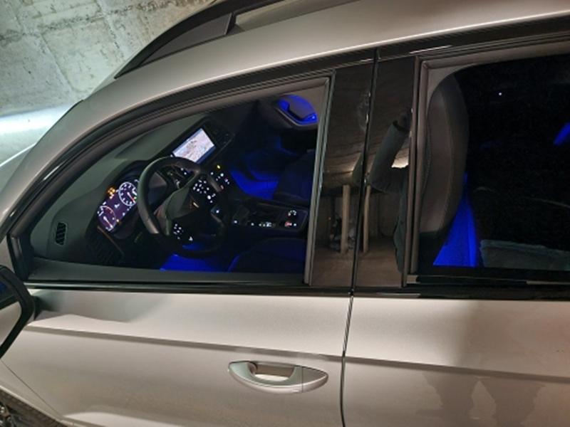 For SKODA Kodiaq Karoq VW Arteon SEAT 2pcs/lot 12V CANBUS Error Free 12 LED Car Interior Footwell Pathway Light