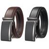 Simple Genuine Leather Belts 110/120/130cm Men's Waistband Luxury Metal Buckle Belt  Male