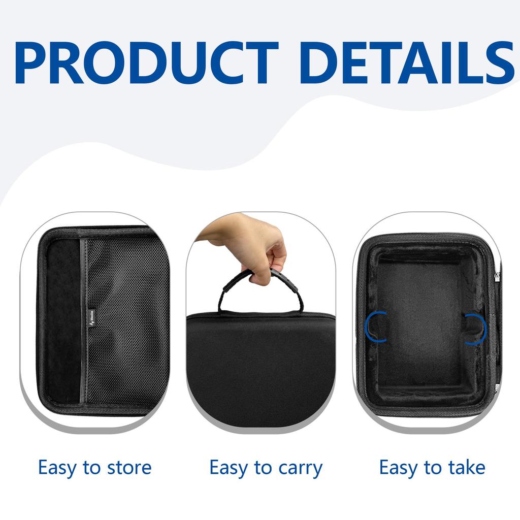 Musiin Audio Interface Carrying Case for Audient with Grooved Soft Lining and Mesh Pocket for Cables and Ideal for Studio Recording and Travel