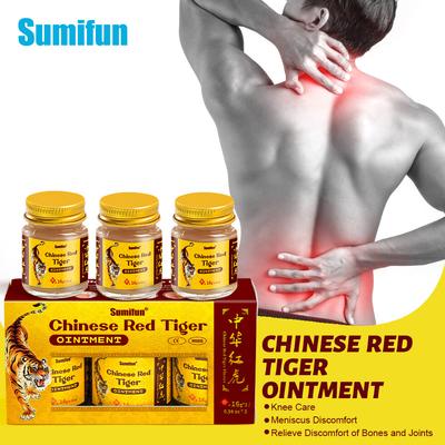 3pcsRed Tigers Ointment for Joint Muscle Shoulder Pain Soothing Liquid Dizziness Massage Ointment