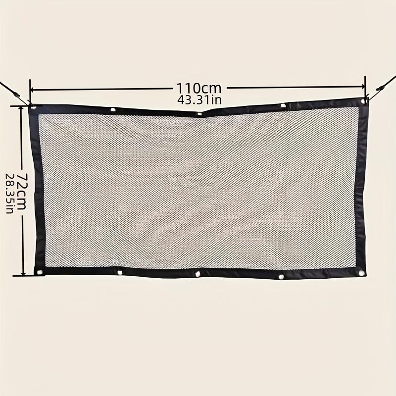 Adjustable Pet Isolation Net Car Rear Blocking Net Belt Press Lock Buckle Safe Odorless Child Safety Fence Interior Accessories