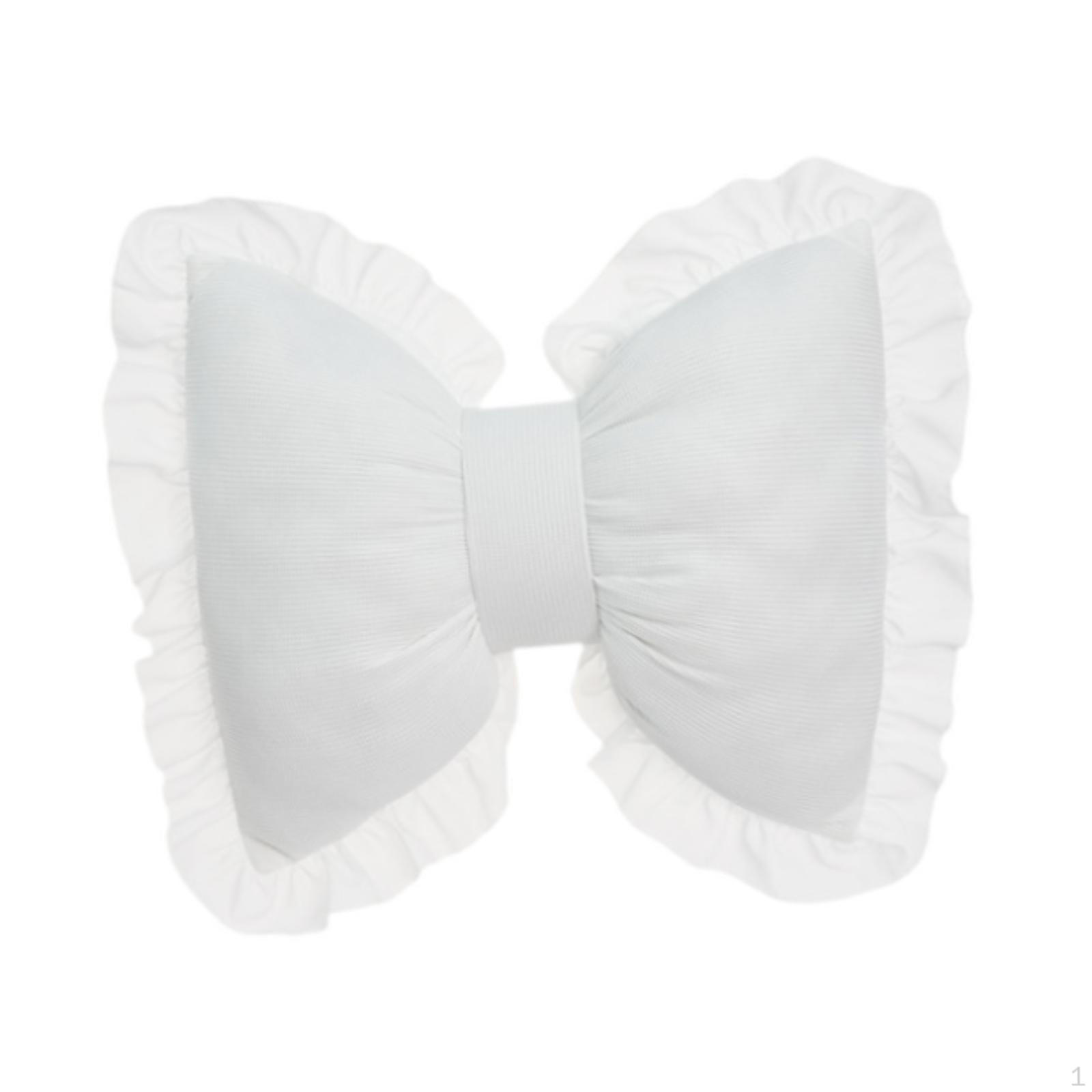 

Подушка-бантик для спинки дивана, мягкая для кабинета, фермерского дома, автомобиля белый