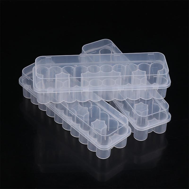 1/3Pcs 24 Slots 3Ml Vial Storage Case Stackable Plastic Microtube Storage Box Clear Freezer Tube Box Refrigerator Organizer