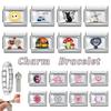 Wholesale Women's Creative Sunflower Mushroom Cat Butterfly Star Dog Charm Fit 9mm Stainless Steel Bracelet DIY Jewelry Gifts