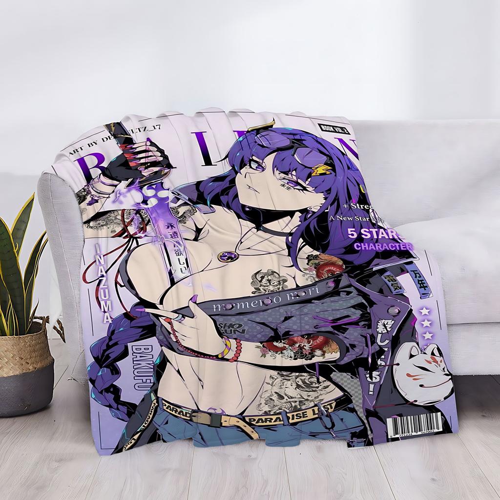 Hentai Sofa Throw Blanket Luxury Cover Fluffy Soft Blankets & Throws Knee Microfiber Anime Child Cute Home Textile Garden