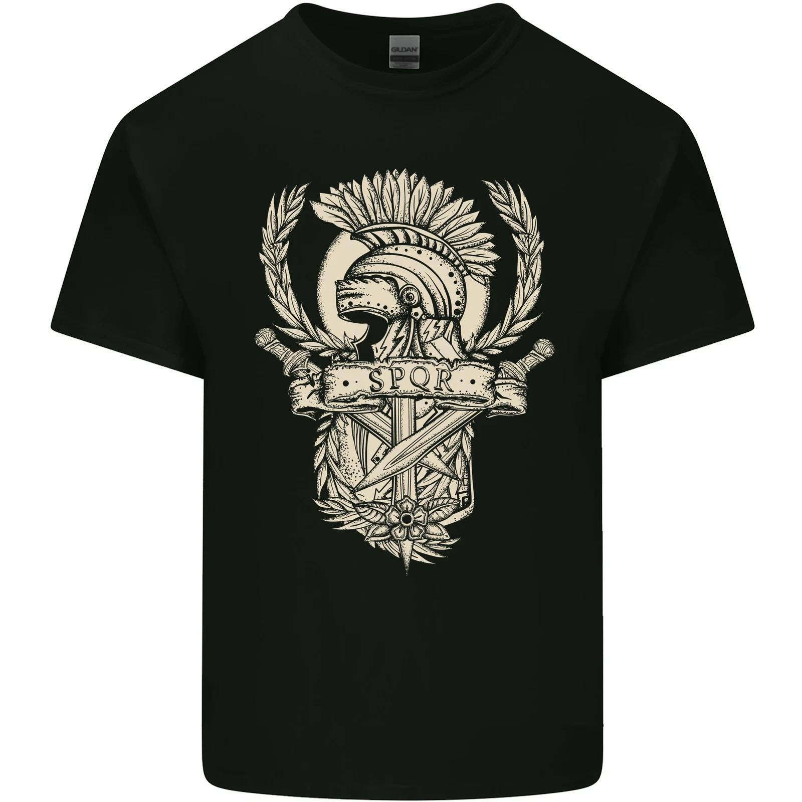SPQR Helmet Gym Bodybuilding Training Top Kids T-Shirt Childrens S