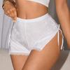 1Pc Lace Boyshort with A Bow Sexy Underwear Women's Panties Women Bottoms Cover Up Shorts Safety Pants Soft Lingerie Homewear Sleep Breathable