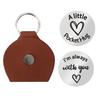 Inspirational Pocket Hug Tokens Double Sided Coin Holder Keychain for Long Distance Relationships and Friendship Gifts