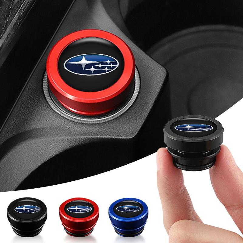Car Cigarette Lighter Cover Eject Button Car Accessories Interior Metal Dust Cover For Subaru WRX Impreza Impreza Forester BRZ Y16
