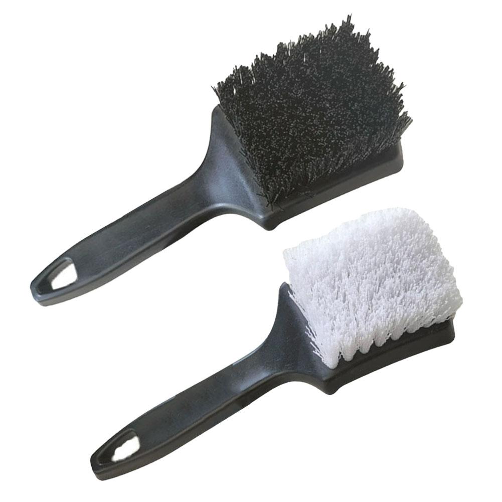 Auto Washing Brush Car Tire Brush Multi-Function Cleaner Nylon Bristles Plastic Handle Scrubbing Tool Tire Scrub Brush