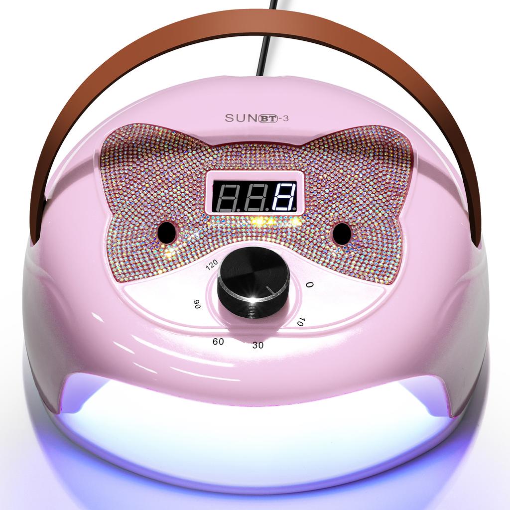 New 45 LED Nail Lamp Professional Gel Nail UV Light Dryer with knob 4 timer LCD display Quick Curing Gel Nail Lamp Salon Tool