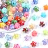 10pcs/Lot 15mm Cute Fat Five-pointed Star Acrylic Beads for Jewelry Making Loose Spacer Star Beads DIY Bracelet Keychains