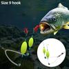 Anti Bottom Double Hook Fishing Rig Auto Reverse Design High Catch Rate Sharp Hook for Bass Carp Trout Fishing Targets