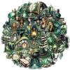 50PCS Witch of the Woods Theme Stickers Scrapbooking Collage Material Decorative Phone Case Frame DIY Waterproof Sticker