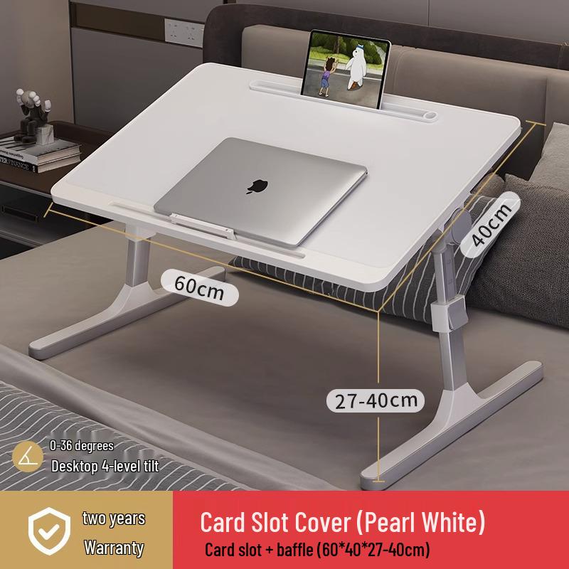 Adjustable Bedside Table: Folding Computer Desk for Student Dorms, Bedrooms, or Home Study