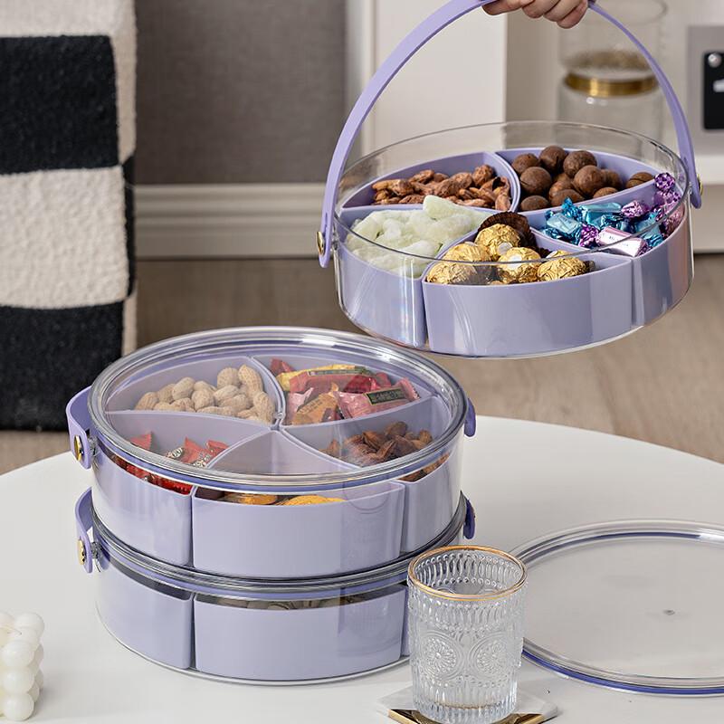 Nordic Crystal Fruit and Snack Storage Box with Lid