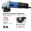 6 Amp 750W Grinder Power Tools, 11000RPM 4-1/2Inch Angle Grinder Tools With 3 Position Adjustable