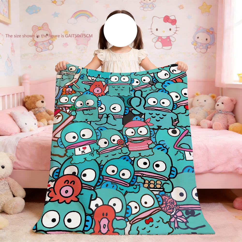 Cute Cartoon H-Hangyodon Blanket For Soft Throw Blanket for Picnic Bed Sofa Home Bedroom Cozy Warm Comfortable