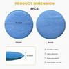 8PCS Microfiber Wax Applicator Pads, 5 Inch Round Car Wash Sponge Cleaning Tools with Finger Pocket, Scratch-Free Ultra-Soft Foam Bulk for Fine