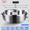 Jingdu Star Stainless Steel Round Multi-Purpose Basin