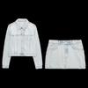 Fashion Style 2024 Spring Denim Corset Jacket Outwear High Waist Skirt 8197017 406