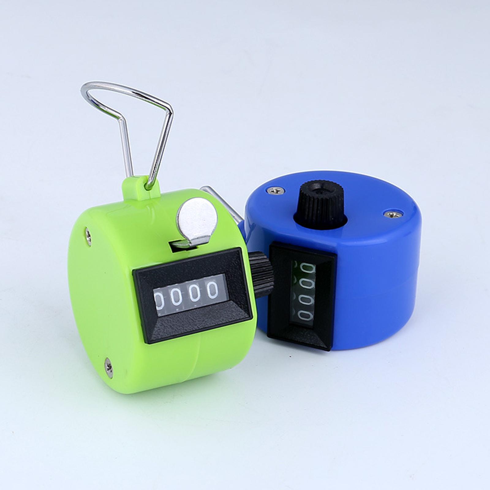 Manual mechanical counter, yellow