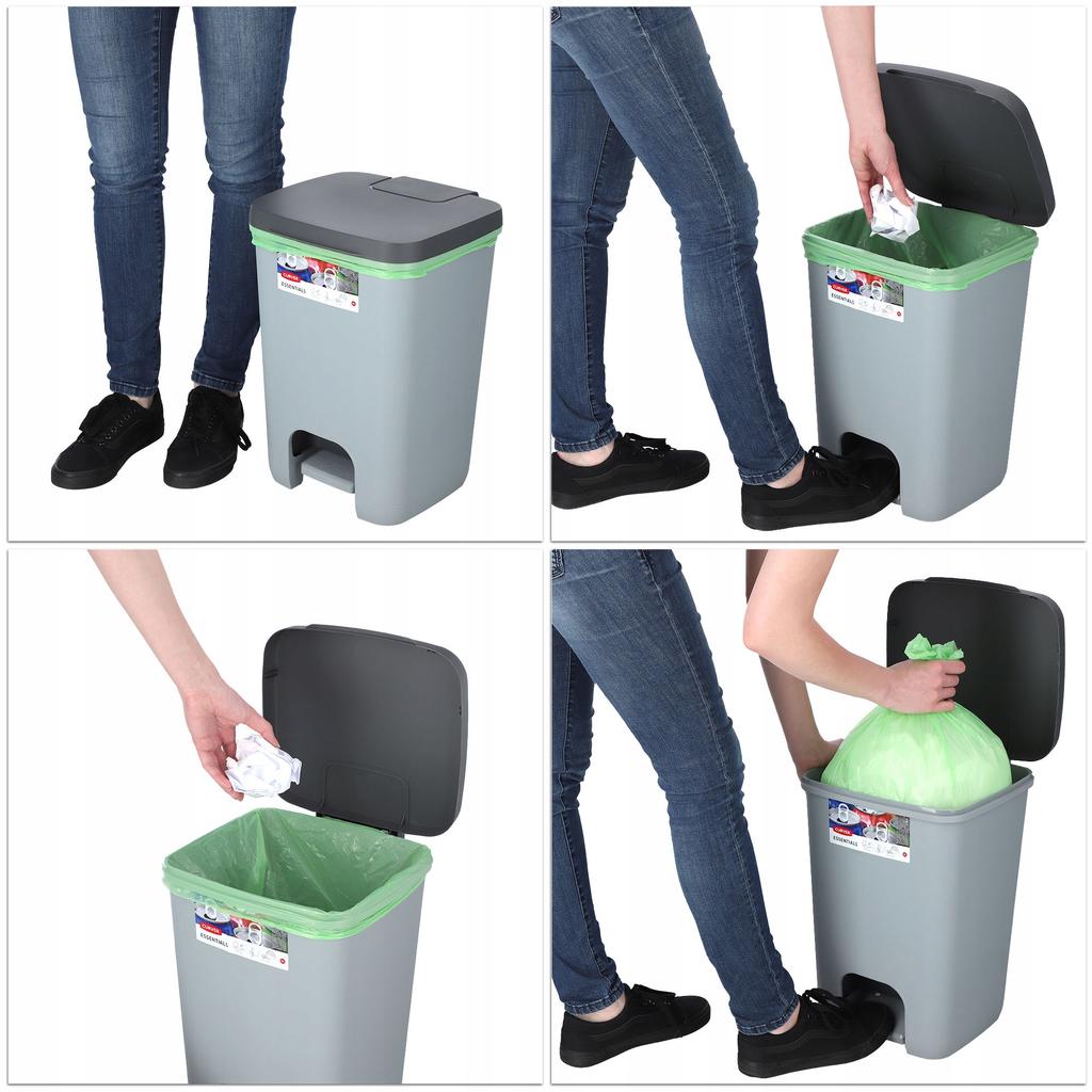 CURVER Graphite Waste Bin