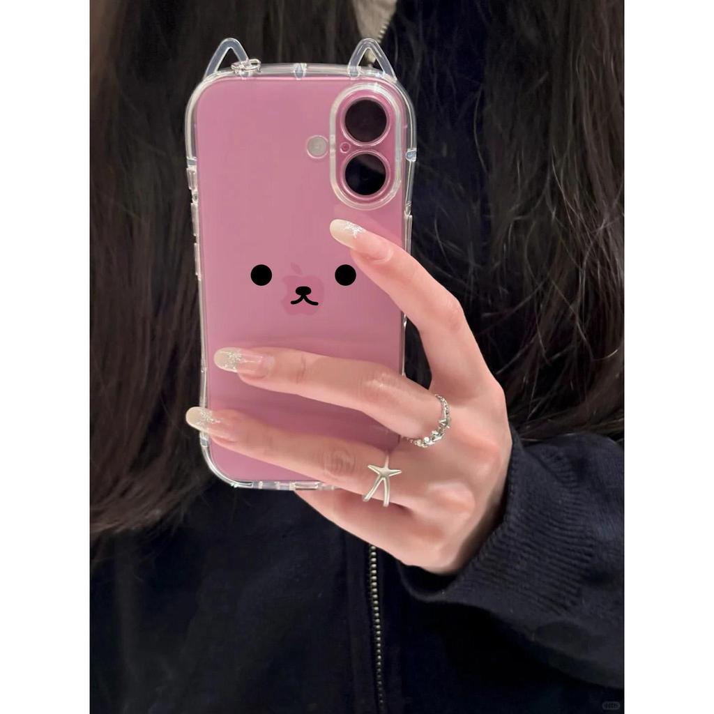 New cat ear soft shell cute little expression mobile phone case for iphone11promax apple 11 protective case